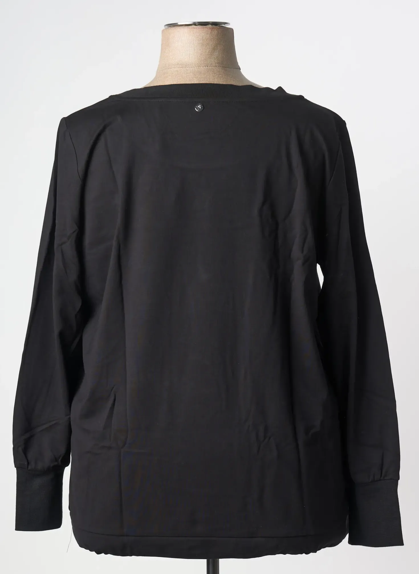 Sweat-shirt Sheego Noir Manches Longues