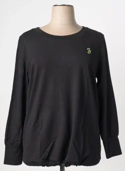 Sweat-shirt Sheego Noir Manches Longues