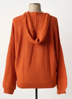 Sweat-shirt Sheego Orange Manches Longues