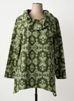 Sweat-shirt Sheego Vert Manches Longues