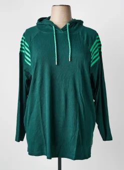 Sweat-shirt Sheego Vert Manches Longues
