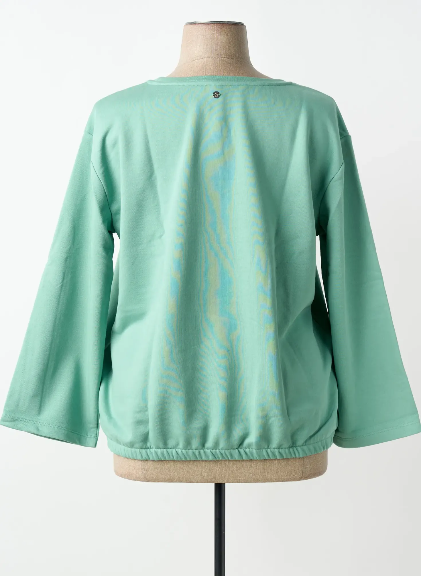 Sweat-shirt Sheego Vert Manches Longues