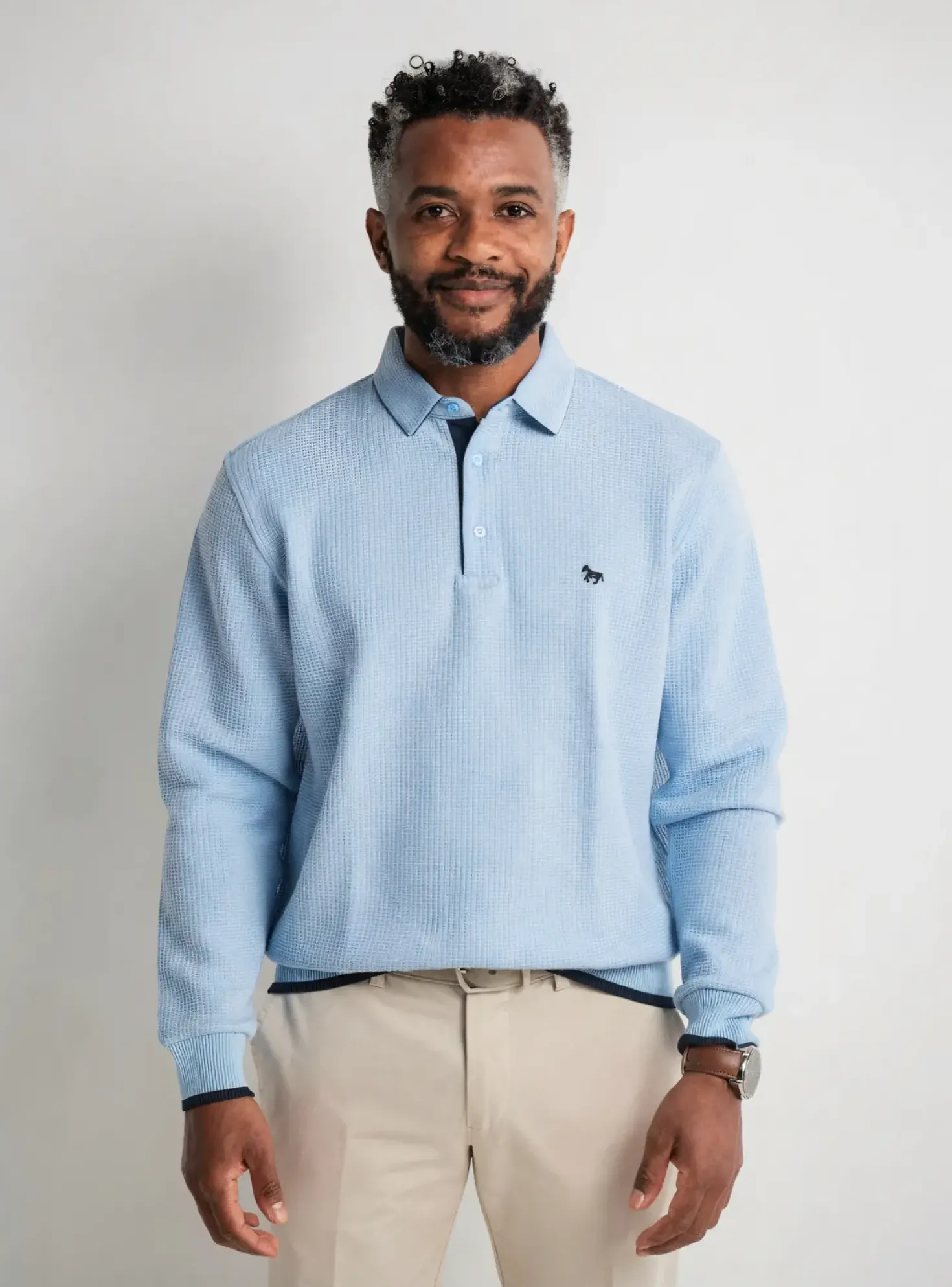 Sweat-shirt Stil Park Bleu Manches Longues