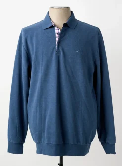 Sweat-shirt Stil Park Bleu Manches Longues