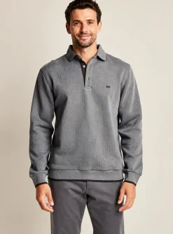 Sweat-shirt Stil Park Gris Manches Longues