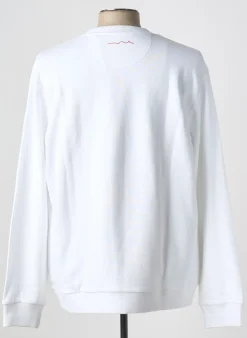 Sweat-shirt Teddy Smith Blanc Manches Longues