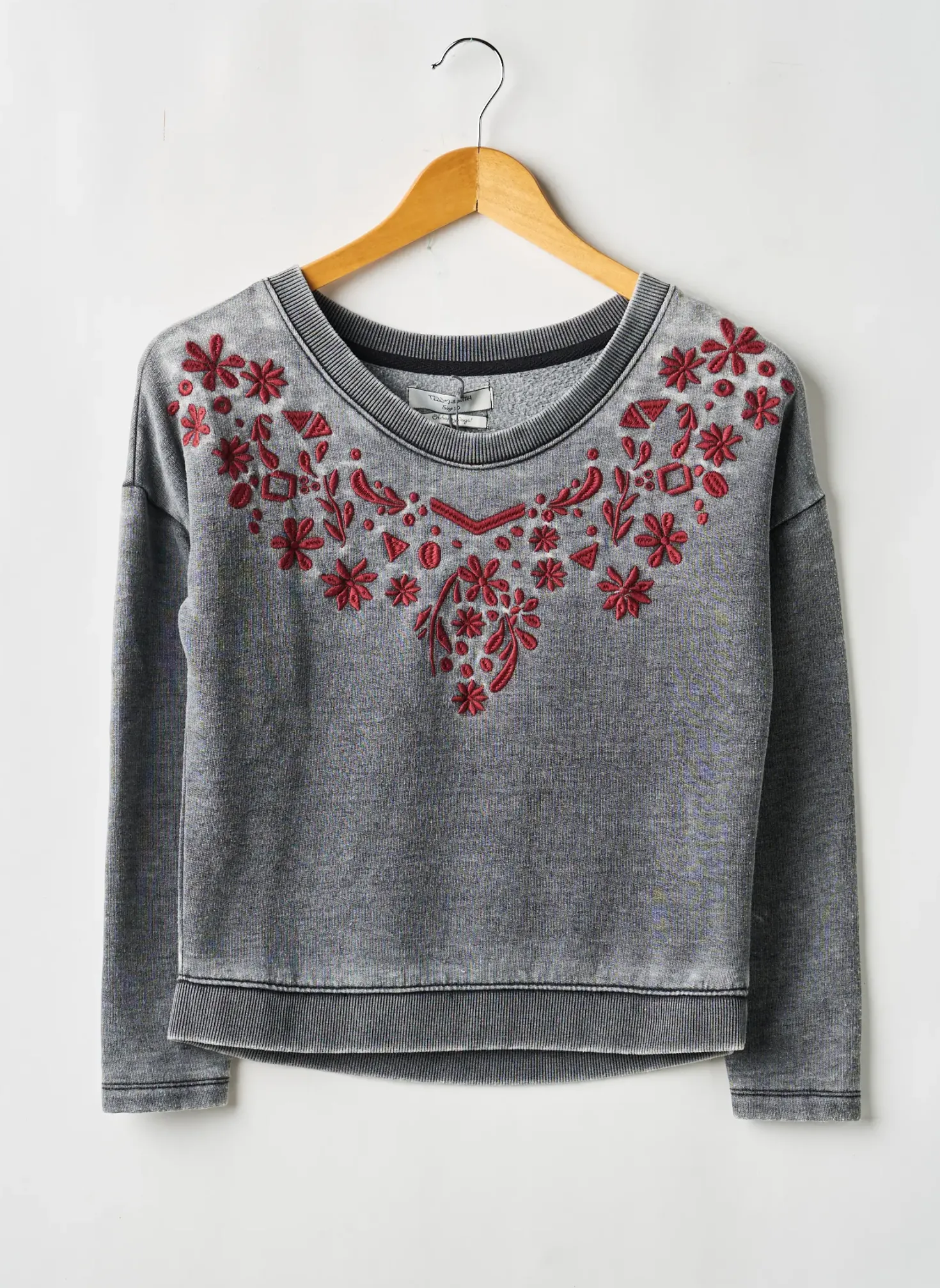 Sweat-shirt Teddy Smith Gris Manches Longues