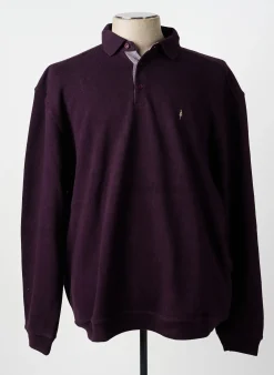 Sweat-shirt Territoire D'homme Violet Manches Longues