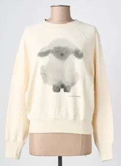 Sweat-shirt Thinking Mu Beige Manches Longues