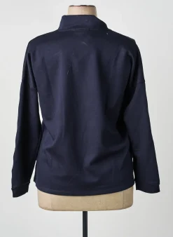 Sweat-shirt Tinta Style Bleu Manches Longues