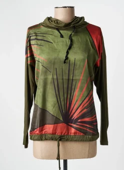 Sweat-shirt Tinta Vert Manches Longues