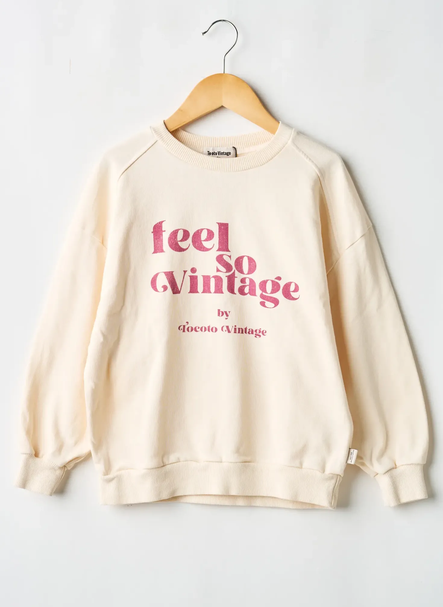 Sweat-shirt Tocoto Vintage Beige Manches Longues