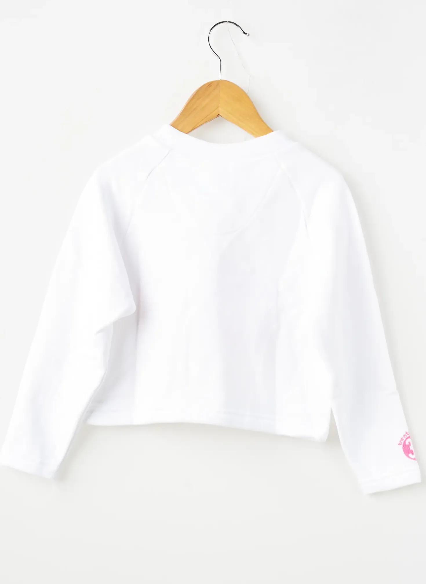 Sweat-shirt Trente Trois Blanc Manches Longues