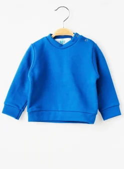 Sweat-shirt Trente Trois Bleu Manches Longues