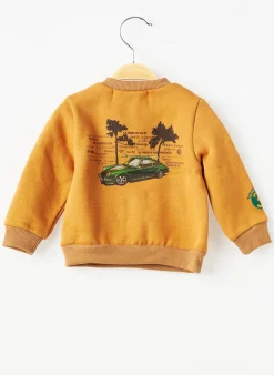 Sweat-shirt Trente Trois Orange Manches Longues