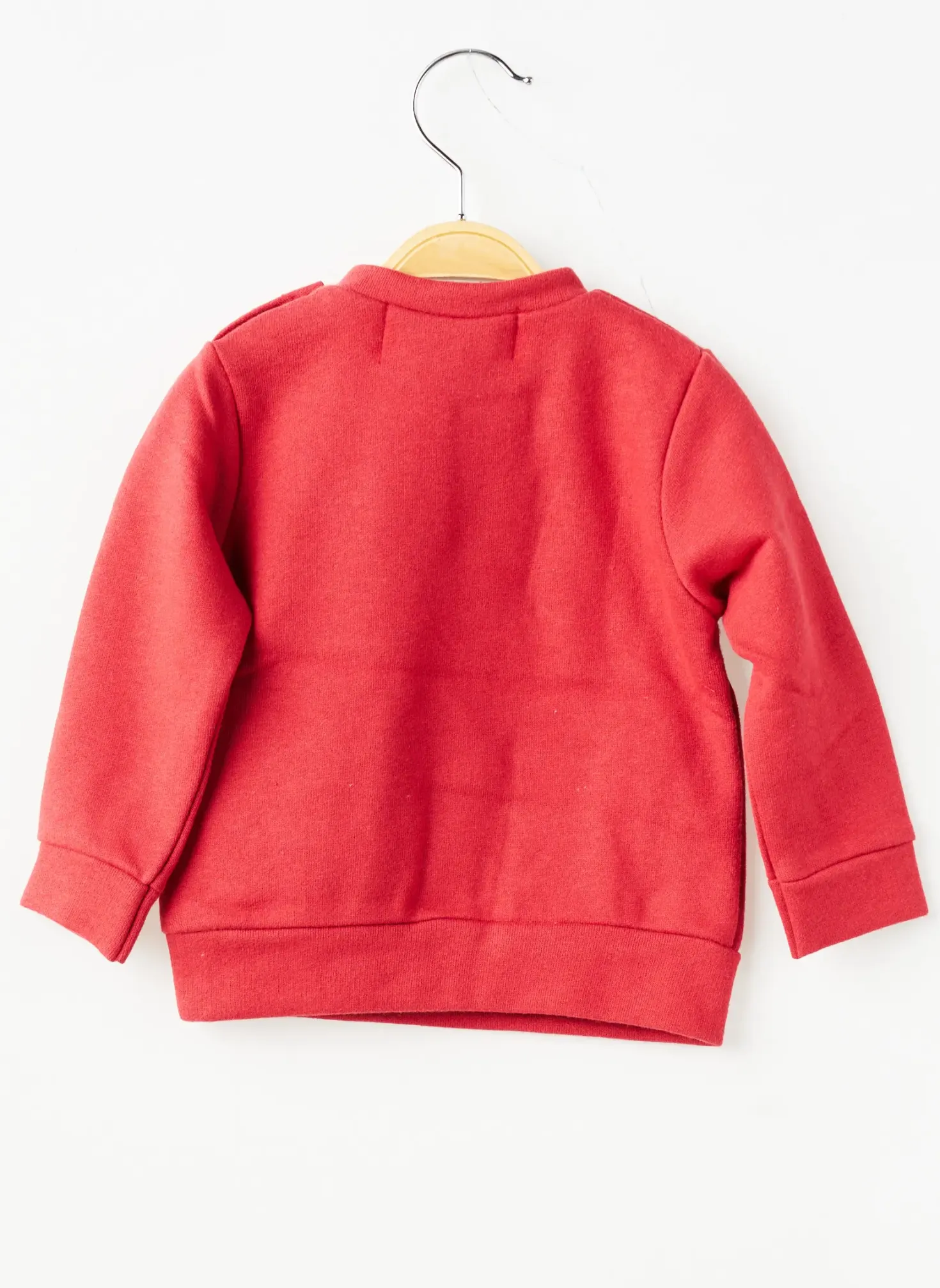 Sweat-shirt Trente Trois Rouge Manches Longues