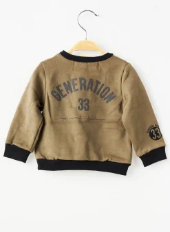 Sweat-shirt Trente Trois Vert Manches Longues