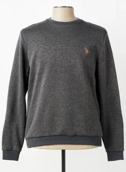Sweat-shirt U.s. Polo Assn Gris Manches Longues
