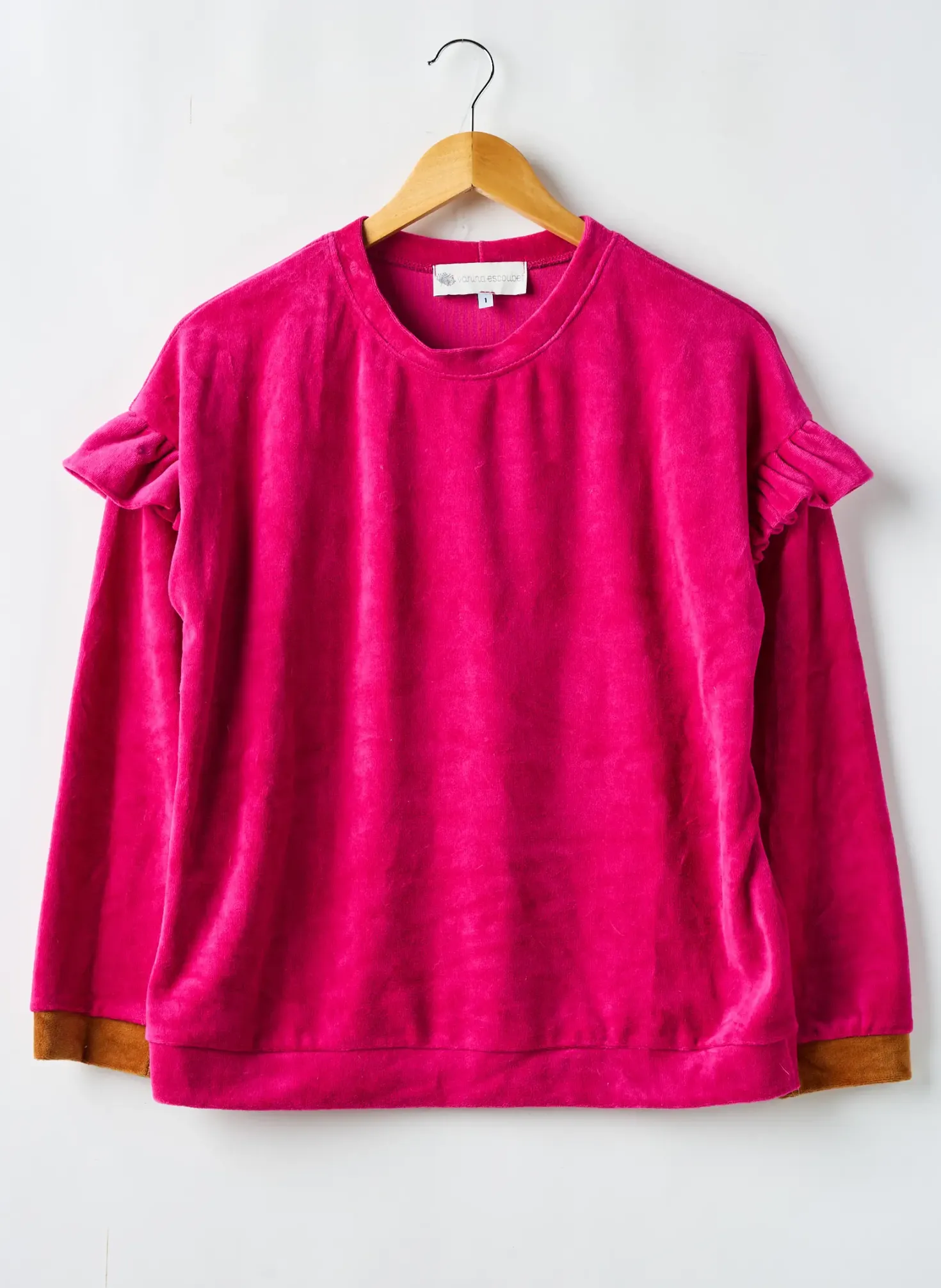 Sweat-shirt Vanina Escoubet Rose Manches Longues