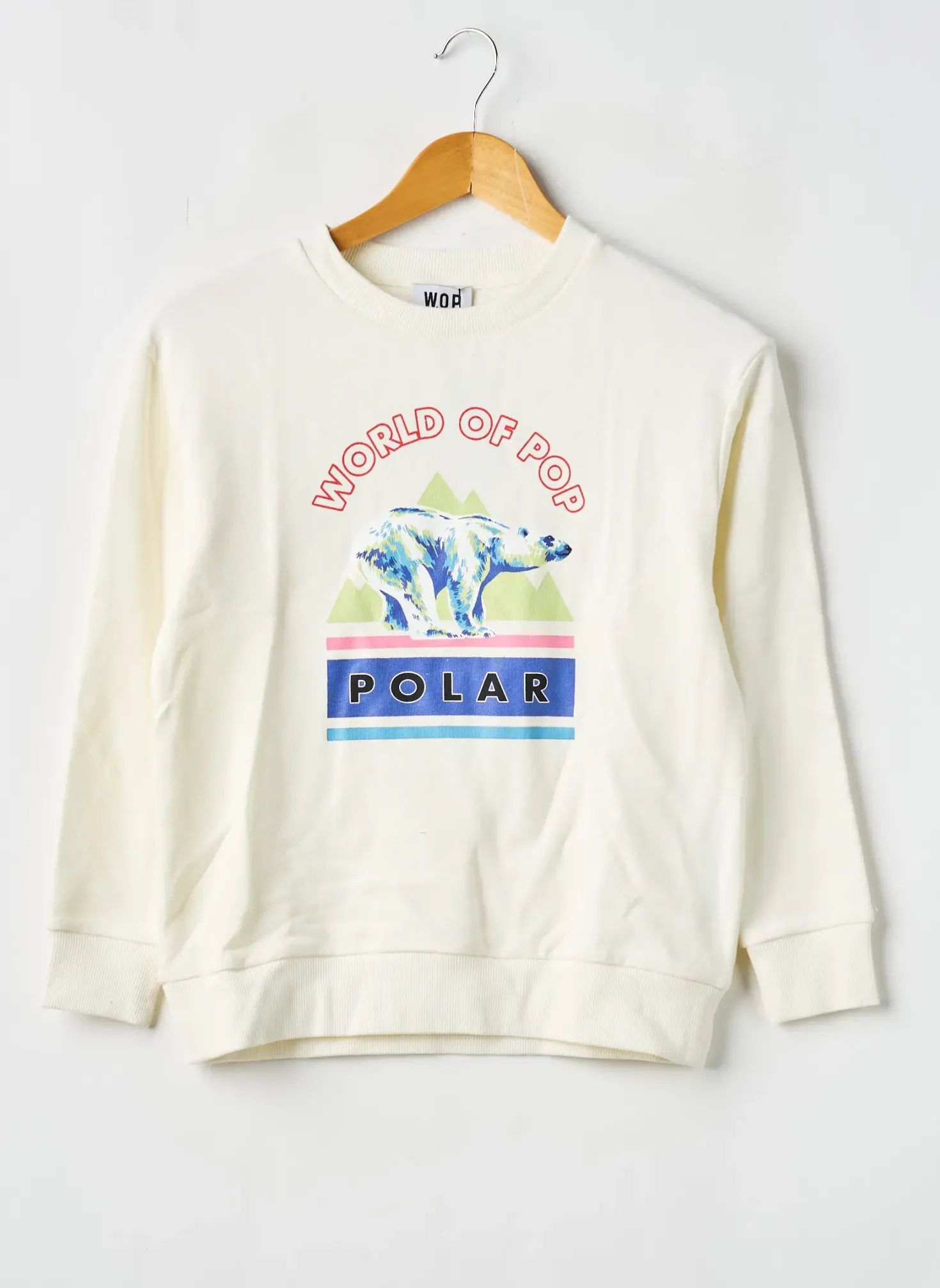 Sweat-shirt W.o.p (world Of Pop) Beige Manches Longues