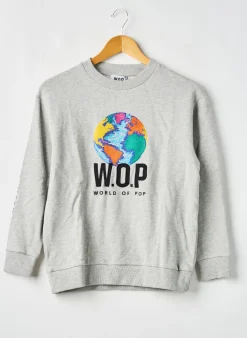 Sweat-shirt W.o.p (world Of Pop) Gris Manches Longues