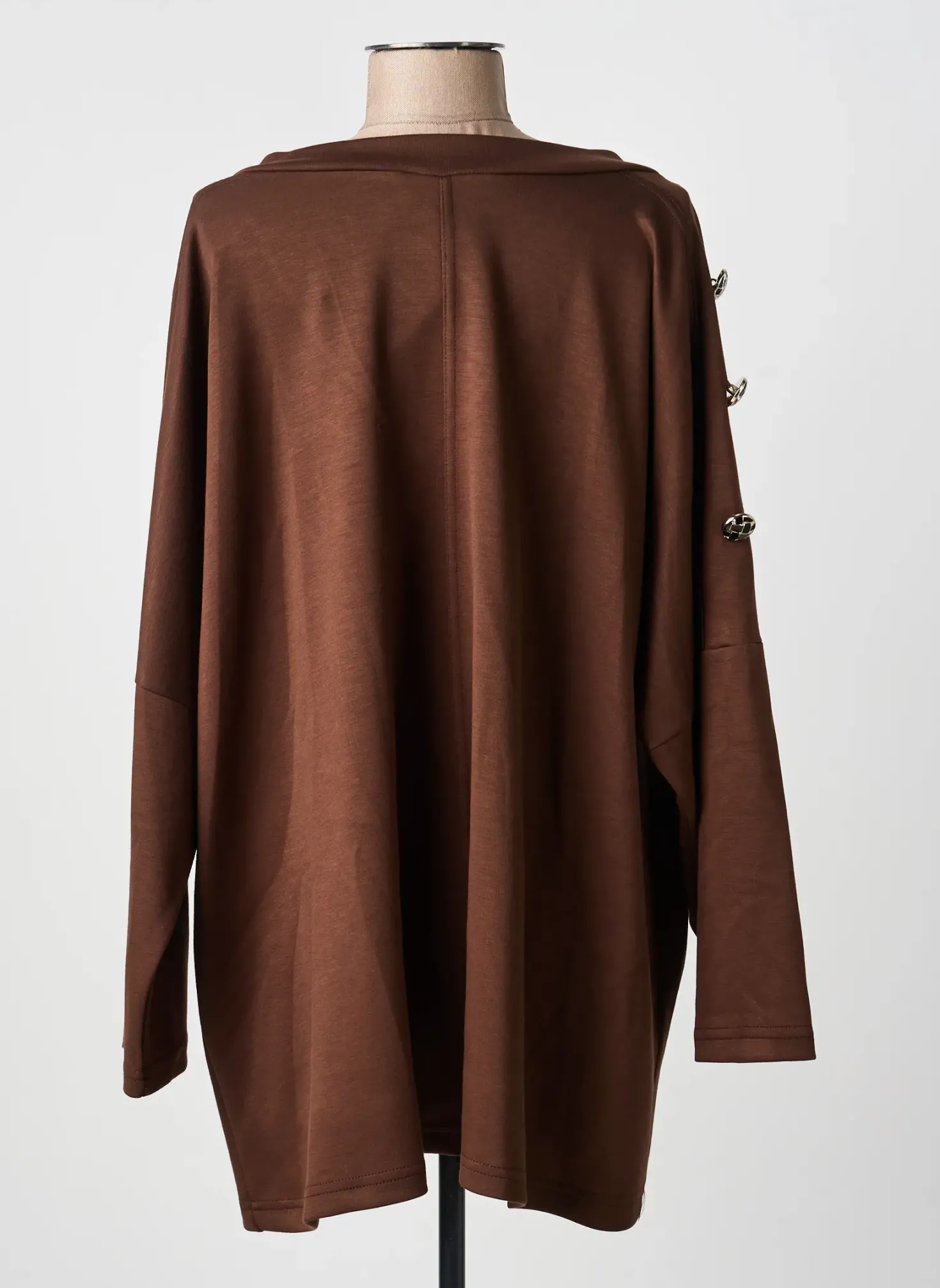 Sweat-shirt 2w Paris Marron Manches Longues