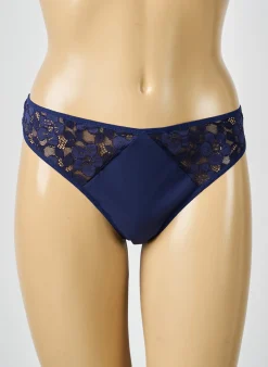 Tanga Simone Perele Bleu