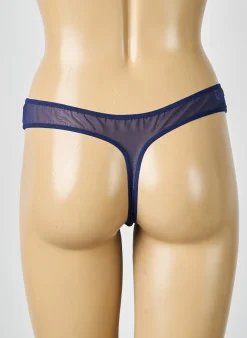 Tanga Simone Perele Bleu