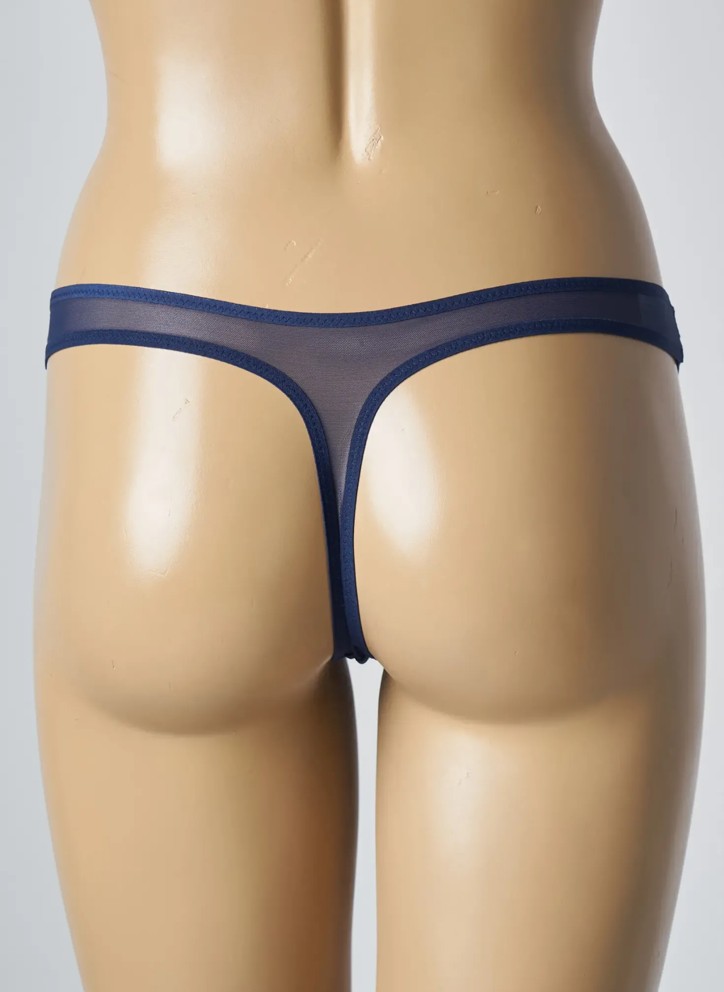 Tanga Simone Perele Bleu