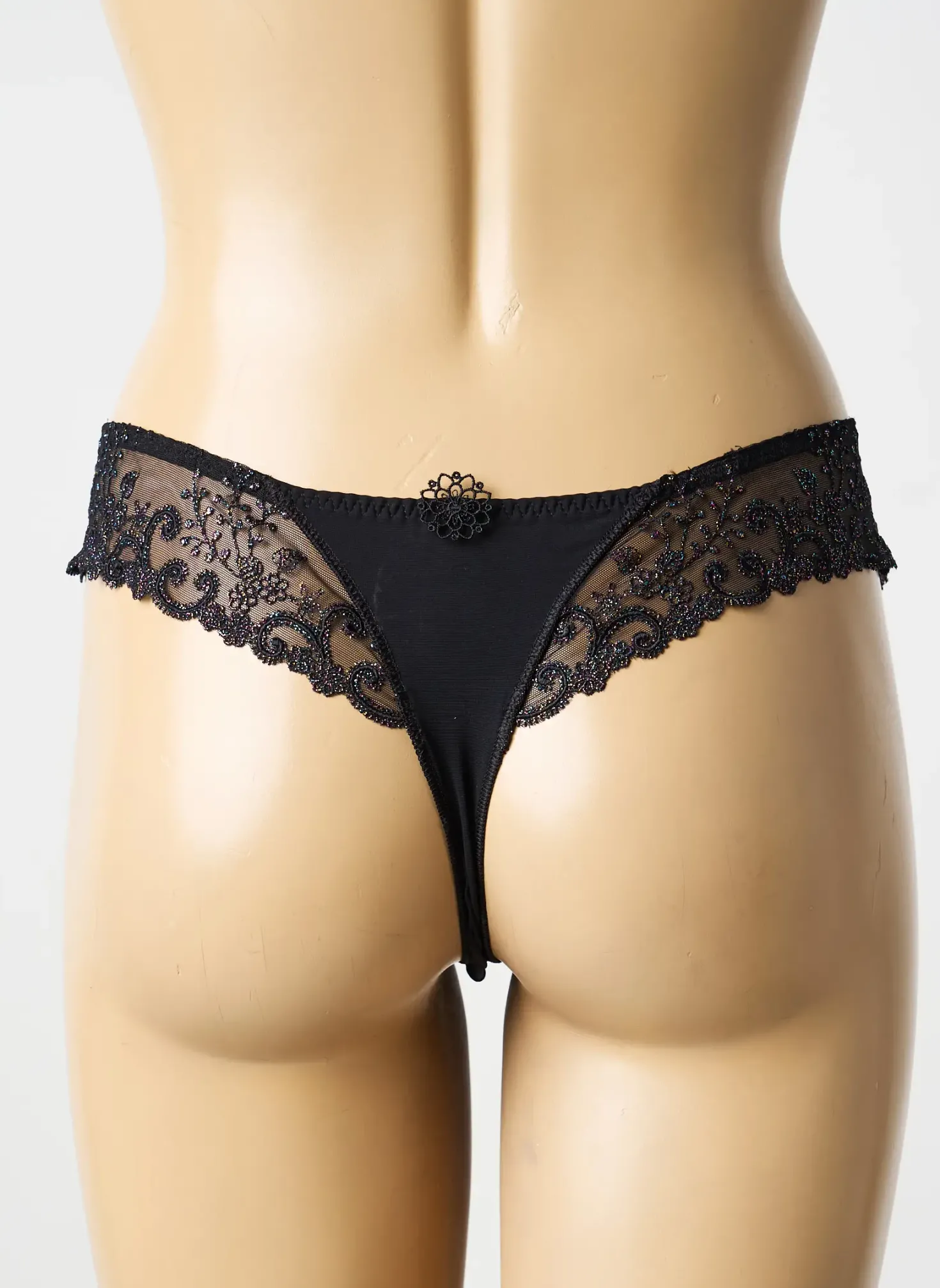 Tanga Simone Perele Noir