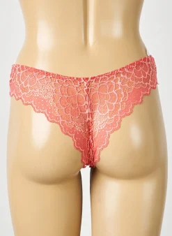 Tanga Simone Perele Orange Fonce