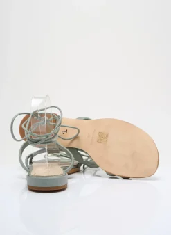 Tongs Alohas Vert Talon Plat Jusqu'à 3cm