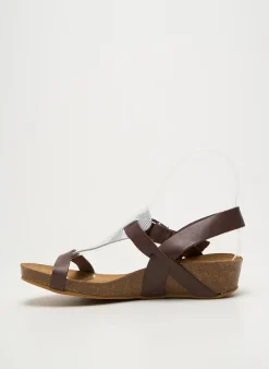 Tongs Bella Storia Marron Talon De 4 À 6cm