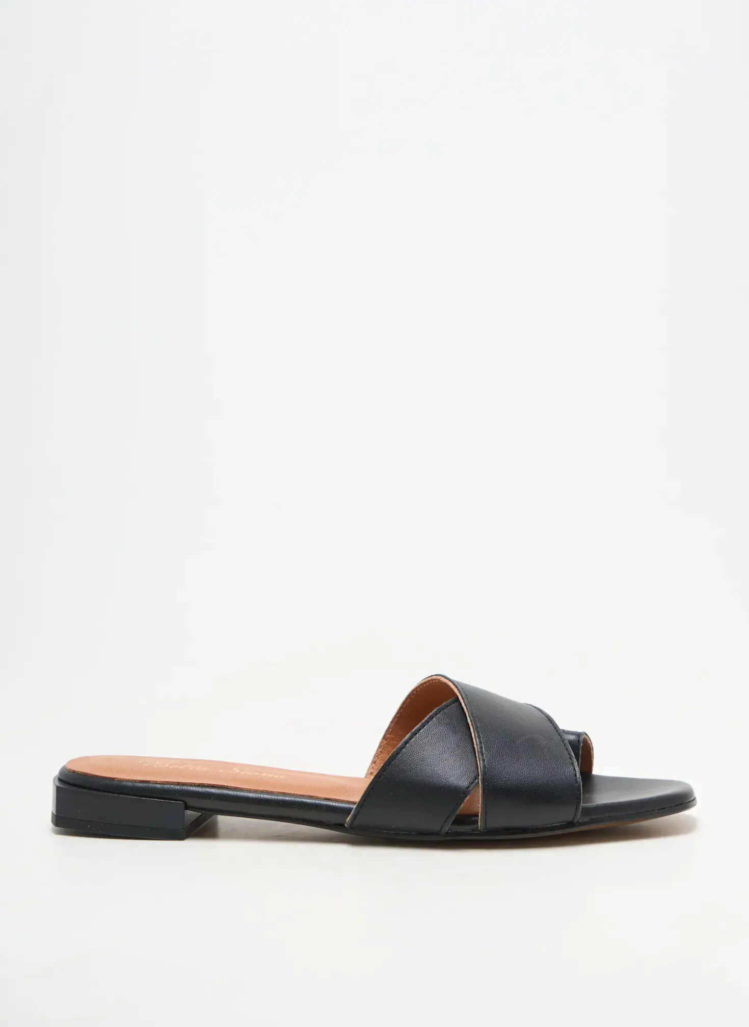 Tongs Bella Storia Noir Talon Plat Jusqu'à 3cm