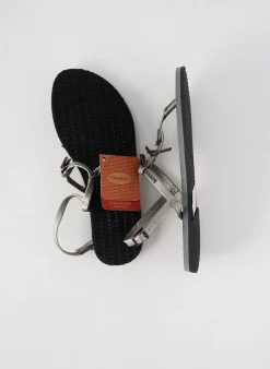 Tongs Havaianas Argent Talon Plat Jusqu'à 3cm
