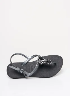 Tongs Havaianas Gris Talon Plat Jusqu'à 3cm