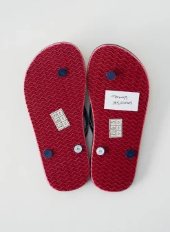 Tongs Hublot Bleu Talon Plat Jusqu'à 3cm