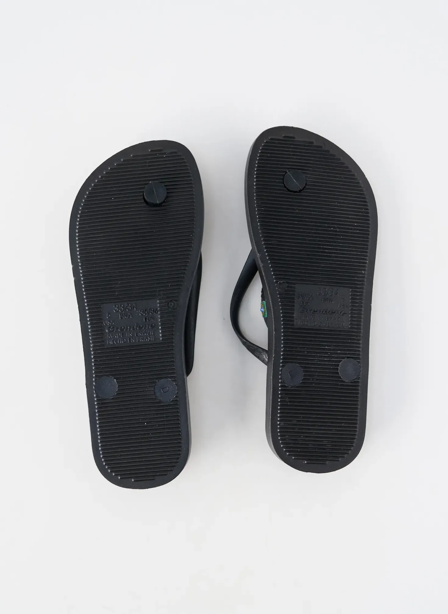 Tongs Ipanema Noir Bout Ouvert