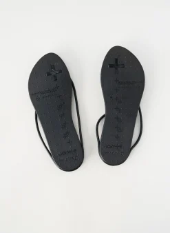 Tongs Ipanema Noir Talon Plat Jusqu'à 3cm