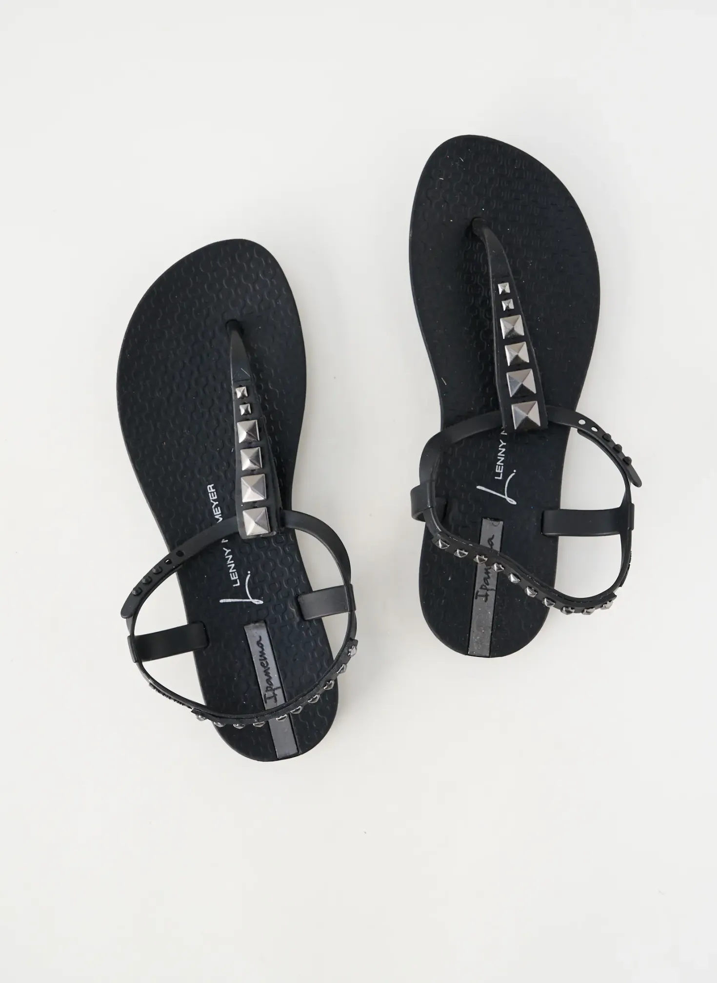 Tongs Ipanema Noir Talon Plat Jusqu'à 3cm