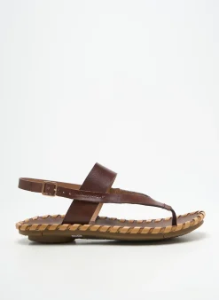 Tongs Neosens Marron Talon Plat Jusqu'à 3cm
