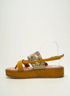 Tongs Regard Jaune Talon De 4 À 6cm