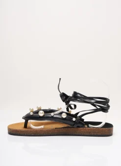 Tongs The Holy Beach Noir Talon Plat Jusqu'à 3cm