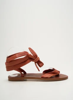 Tongs Virginie Darling Marron Talon Plat Jusqu'à 3cm