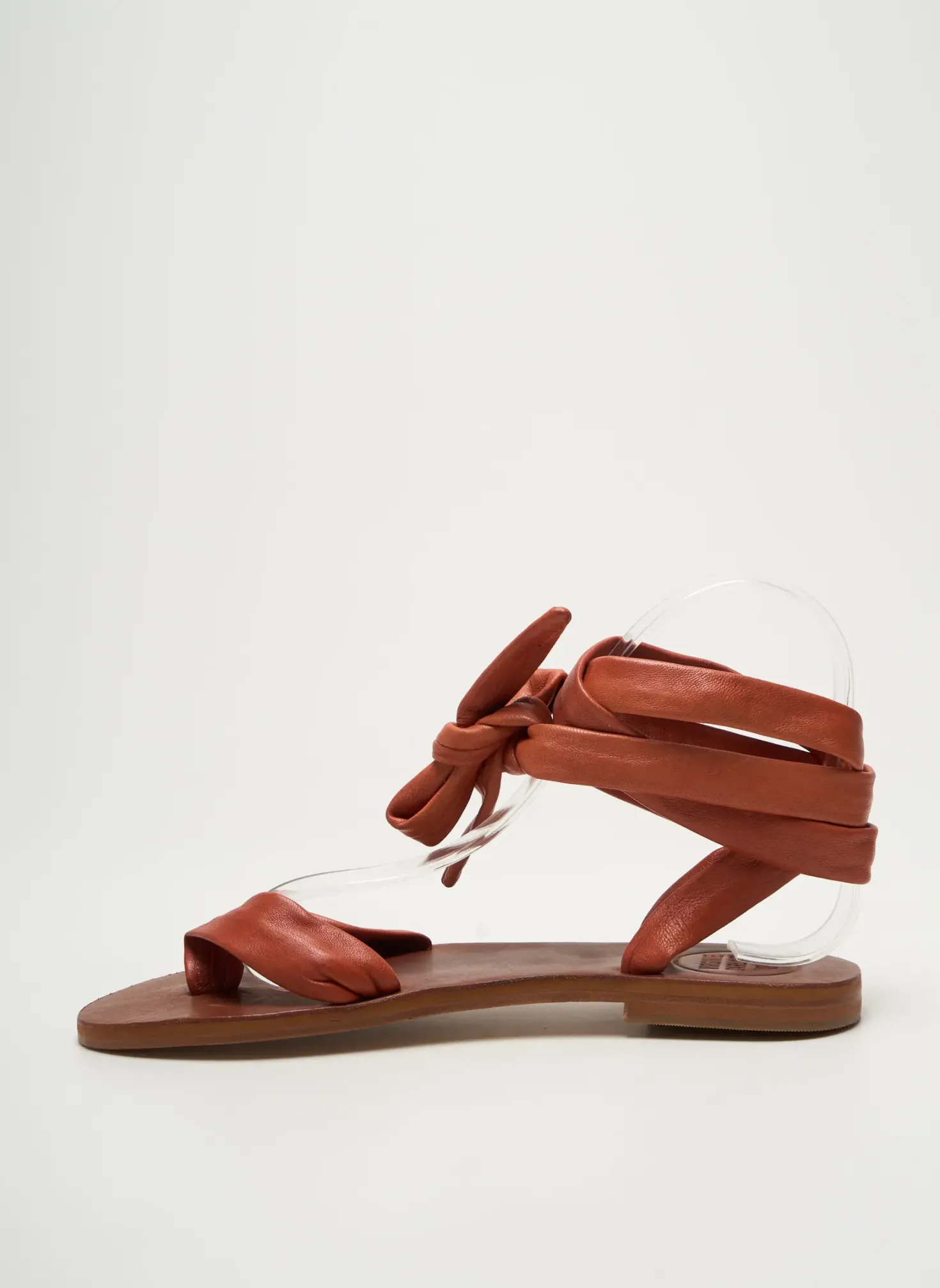 Tongs Virginie Darling Marron Talon Plat Jusqu'à 3cm