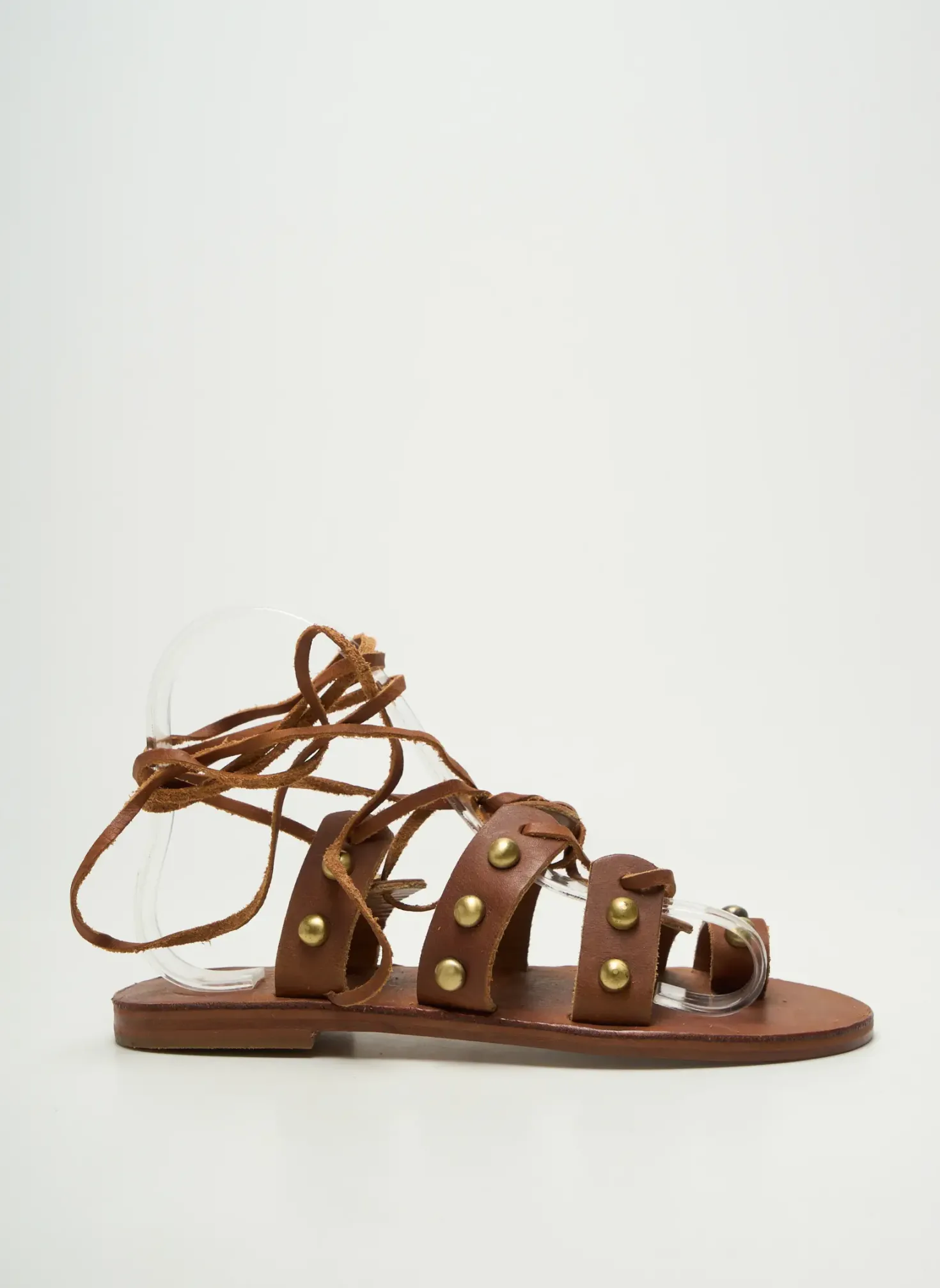 Tongs Virginie Darling Marron Talon Plat Jusqu'à 3cm