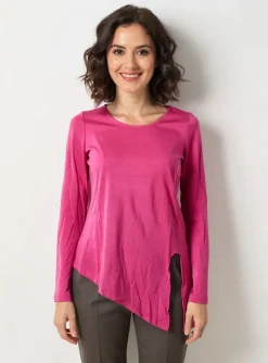 Top Ashley Brooke Rose Manches Longues