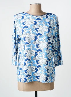 Top Barbara Lebek Bleu Manches Longues