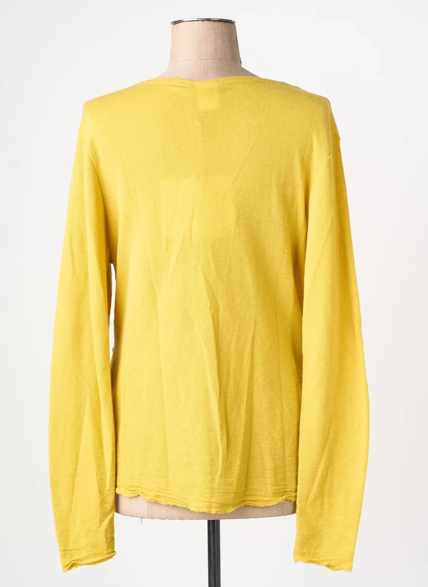 Top By Basics Jaune Manches Longues