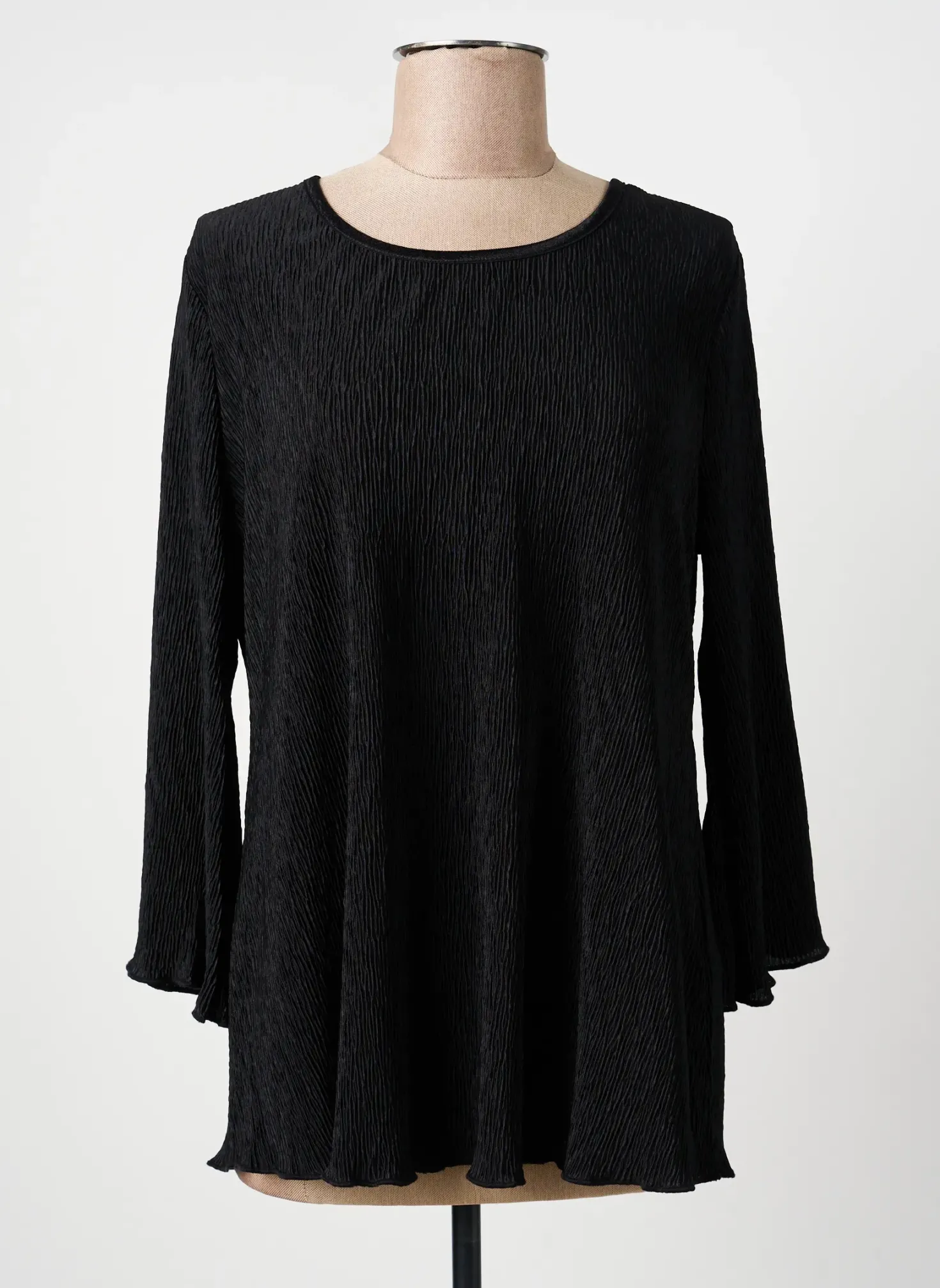 Top Ciso Noir Manches Longues
